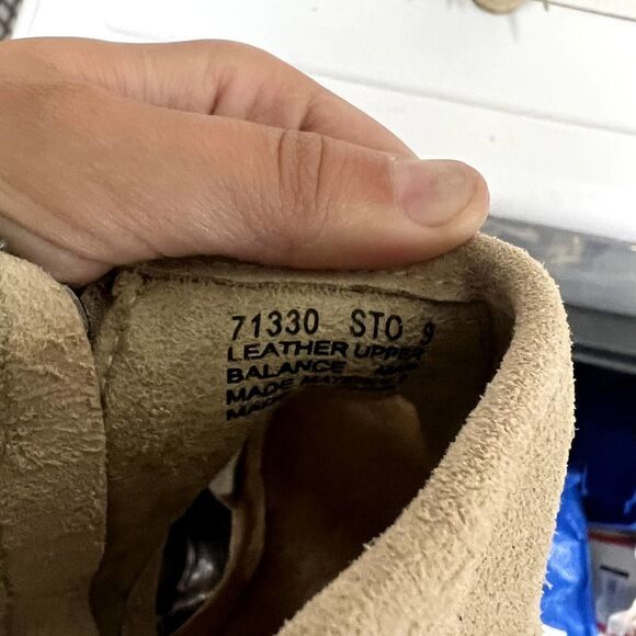 Minnetonka Blaire Fringe Suede Leather Open-Toe Wedge Espadrilles Stone Size 9 - Picture 8 of 9